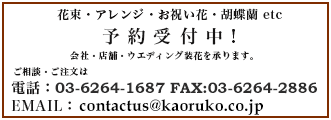 KAORUKO 予約受付中