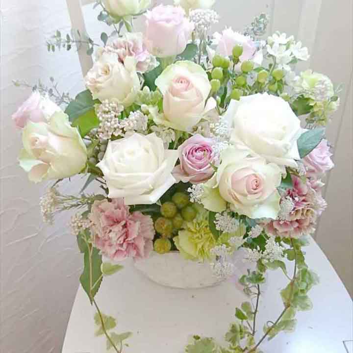 Pink & White Roses