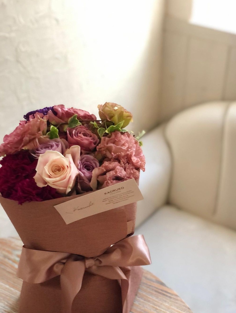 茶色 フローリスト銀座のご案内 Kaoruko Florist Ginza